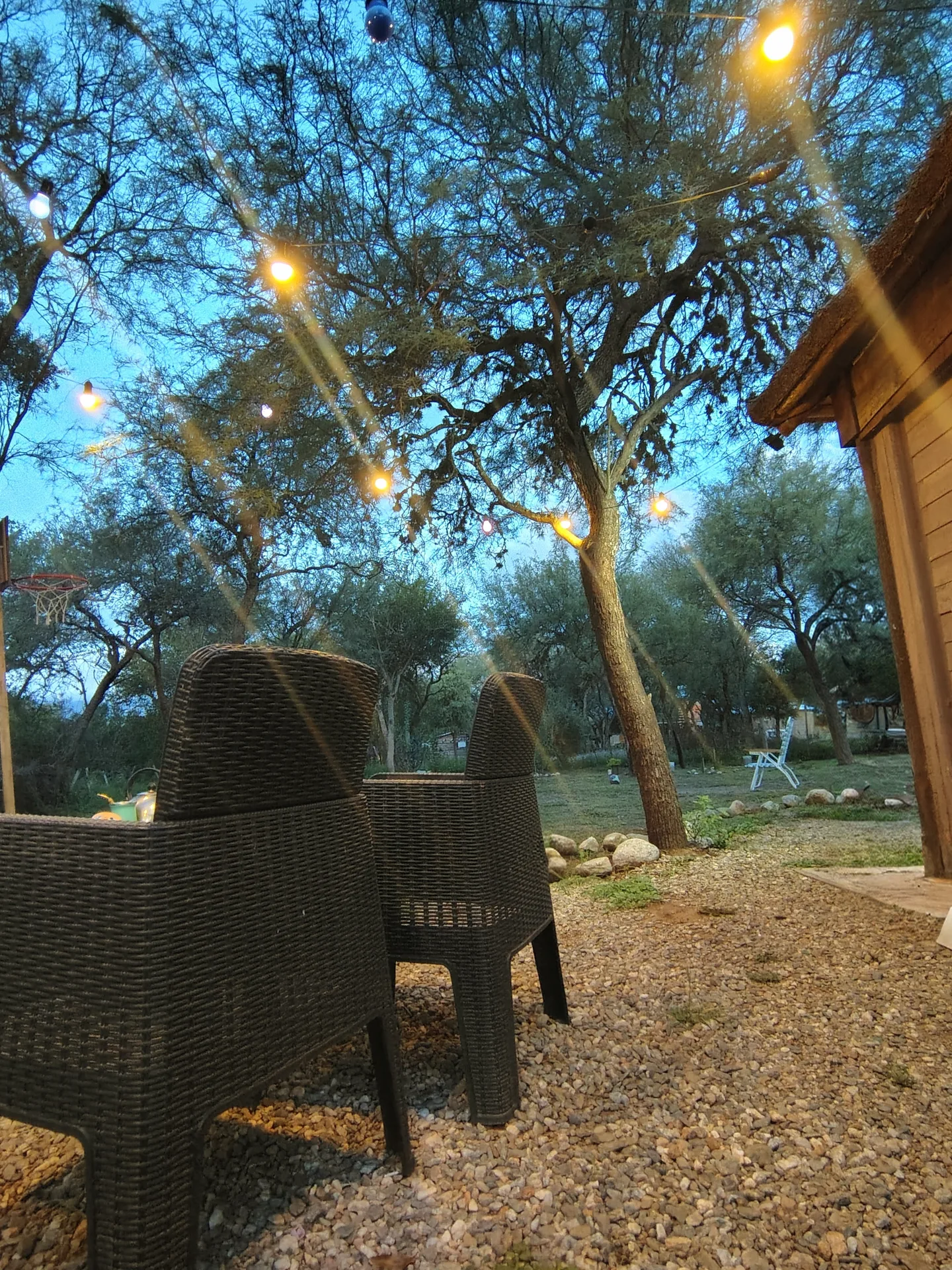 Parque al atardecer en Merlo